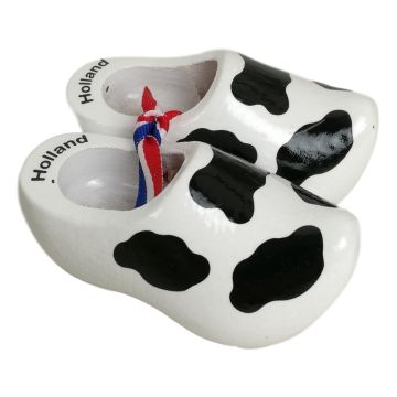 Wooden Cow Clogs, 8 cm 