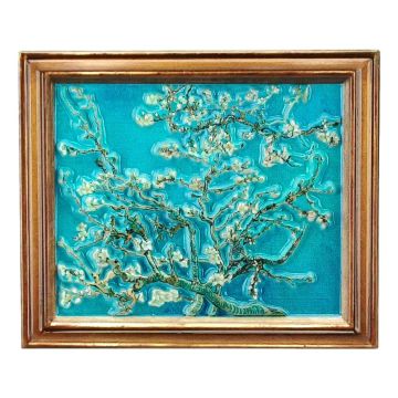 Magnet 'van Gogh' - almond blossom - stone