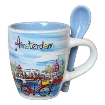 Espresso Mokje Amsterdam met Lepel 