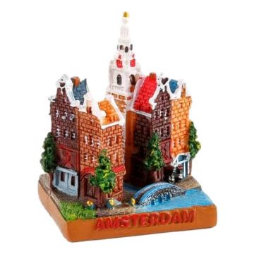 Miniatuur 3D stadstafereel Amsterdam 5 cm