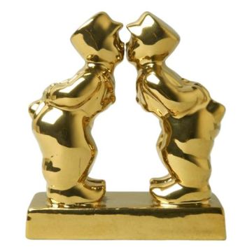 Kussend Paar Man-Man - Goud, 8 cm 