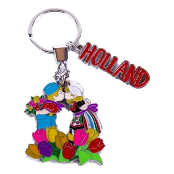Sleutelhanger Kussend Paar Bedels Holland
