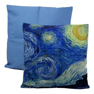 Kussensloop "Sterrennacht, Vincent van Gogh" (45 cm x 45 cm) 