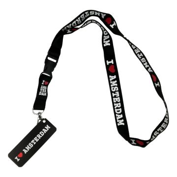 Lanyard/Sleutelkoord I Love Amsterdam