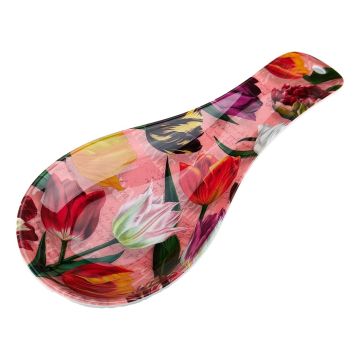 Lepelhouder 'pretty tulips' - Roze