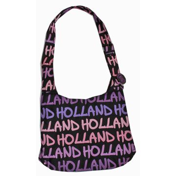 Schoudertas Louise L Holland in roze/paars/zwart