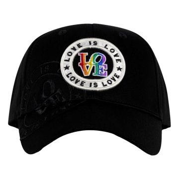 Cap All Pride Love is Love - Zwart