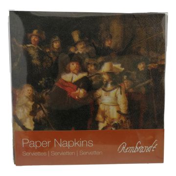 Luxury Napkins "Nightwatch" by Rembrandt van Rijn