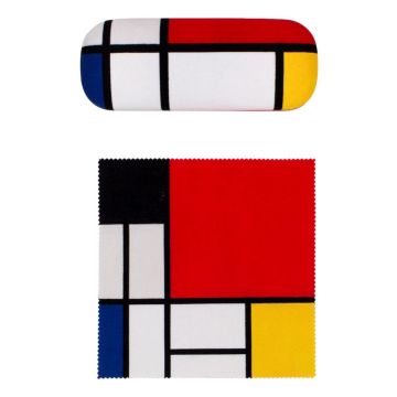 Brillenkoker met lensdoekje, Piet Mondriaan
