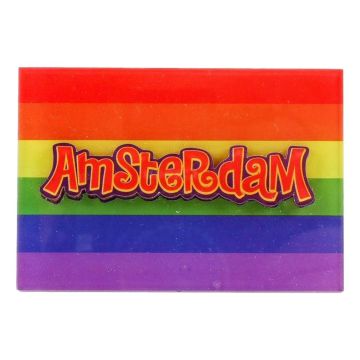 Magneet Regenboog vlag Amsterdam
