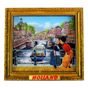 Koelkastmagneet "Grachten in Frame"