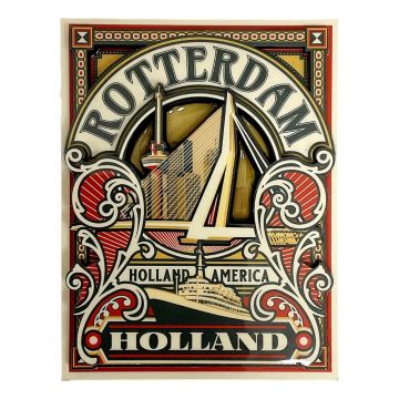 Koelkast Magneet "Holland Amerika Lijn - Art Deco"