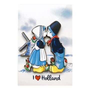 Magneet Kussend Paar Molen - Holland 