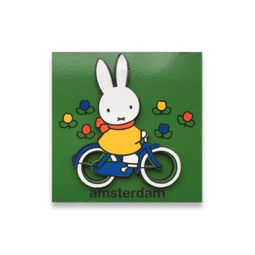 Magnet "Miffy on a bike"