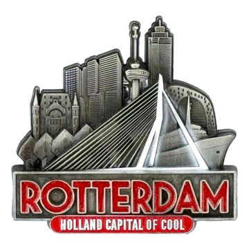 Koelkastmagneet "Rotterdam - Capital of Cool" Tinkleurig