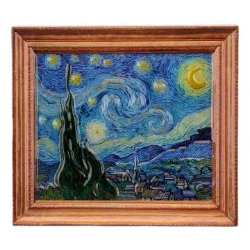 Magneet 'van Gogh' - Sterrennacht - steen