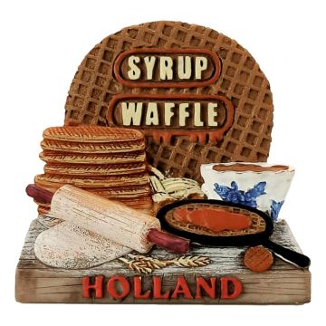 Magneet Polystone 3D Stroopwafels
