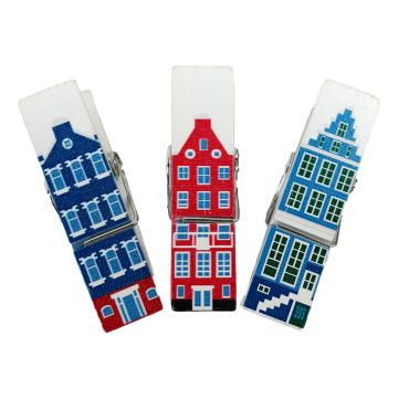 Zakje "Amsterdam" Magneet Knijpertjes 