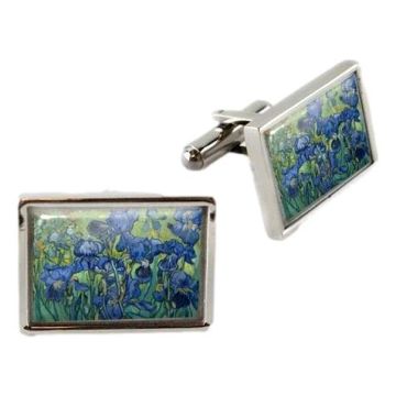 Cufflinks Irises in gift box
