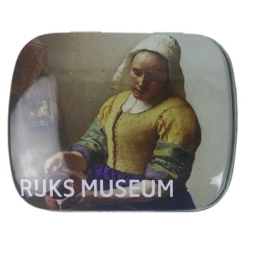 Mints in tin, The Milkmaid, Vermeer