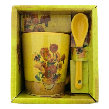 Espressokopje "Zonnebloemen" Cadeauverpakking 75ml - Van Gogh