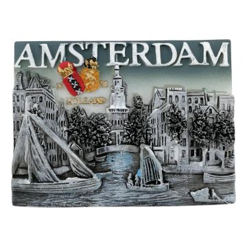 Amsterdamse Gracht Magneet - 3D