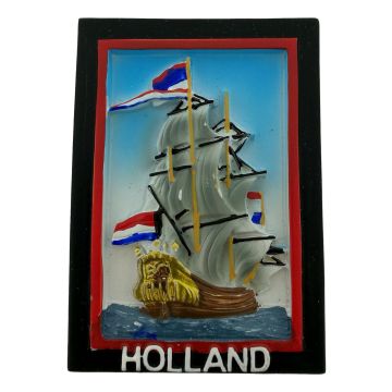 Nederlands Ship Magneet - 3D