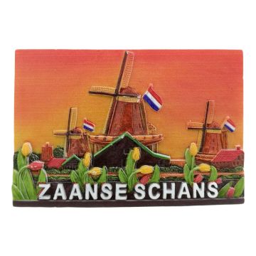 Zaanse Schans Magneet - 3D