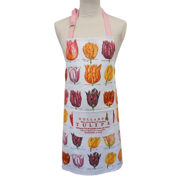 Memoriez Keukenschort Tulpen - Wit
