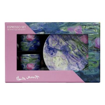 Espresso set, Monet, Waterlilies