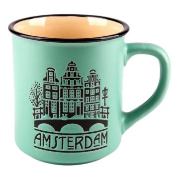 Mok "Amsterdam"  Groen - Groot 
