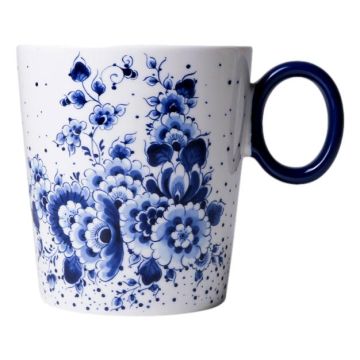 Mok Blauwe Stip - Bloemenzee - Keramiek - 300 ml