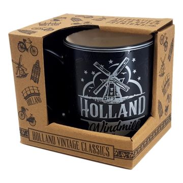 Mok Vintage Holland "Molen" Zilver