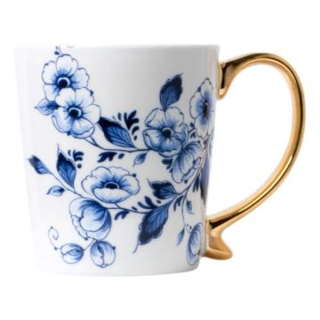 Mok Bloemen goud