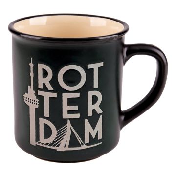 Mok "Rotterdam" - Zwart - Groot