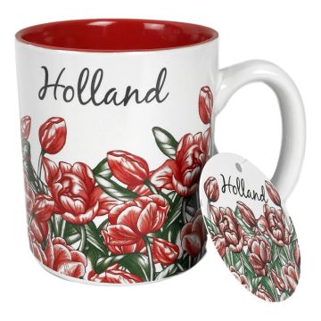 Mok rode tulpen