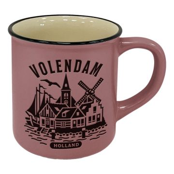 Mok "Volendam" - Roze - Groot
