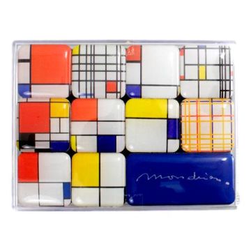 Mini Magneetjes Set Mondriaan