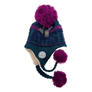 Robin Ruth Muts Amsterdam - Oorflappen - Petrol/Fuchsia