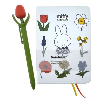Notitieboekje A6 Nijntje Bloemen met Tulpen Pen