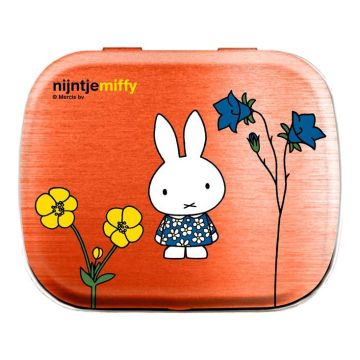 Peppermint Tin Miffy with Flowers