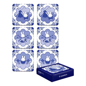 Delft Blue Miffy coasters in box