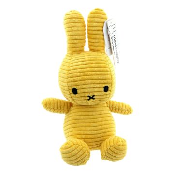 Miffy Sitting Corduroy Yellow - 23 cm