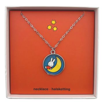 Halsketting Nijntje met Maan in cadeaudoosje