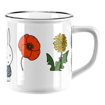 Retro Mug "Miffy and Flowers"