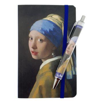 Notelet and Pen Girl with Pearl, Johannes Vermeer