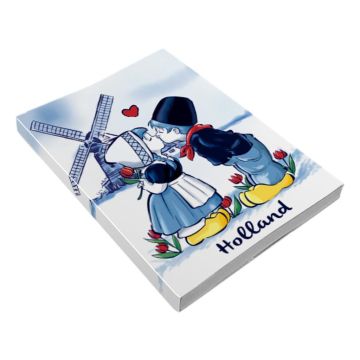 Notitieboekje A6 met uitvouwbare cover Kissing Couple