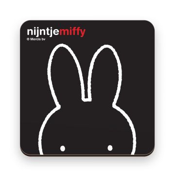 Coaster "Miffy Face Black"