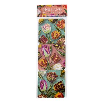 Onderzetters Hollandse Tulpen, set van 6