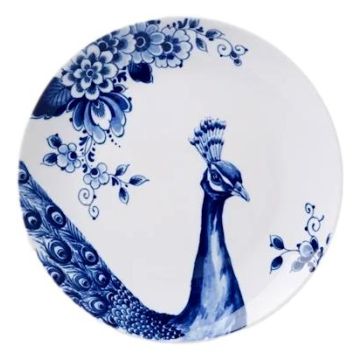 Ontbijtbord Paauw Blauw 